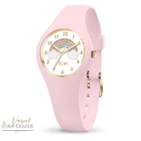   ICE WATCH 018424 ICE FANTASY MINI GYEREK/NŐI KARÓRA, RÓZSASZÍN KAUCSUK SZÍJ, SZIVÁRVÁNYOS SZÁMLAP, 10 ATM