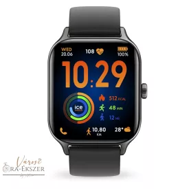    ICE-WATCH 025279 ICE FIT RT 3.0 AMOLED KIJELZŐS OKOSÓRA, FEKETE TOK ÉS FEKETE SZÍNŰ SZILIKON SZÍJ, GPS-ES, 40 mm, 5 ATM