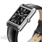 ICE smart TKS 2.0 rectangular 1.41 OKOSÓRA, FEKETE BŐRSZÍJ, EZÜST SZÍNŰ SZÖGLETES FÉMTOK 025380