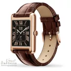 ICE smart TKS 2.0 rectangular 1.41 OKOSÓRA, BARNA BŐRSZÍJ, ROSEGOLD SZÍNŰ SZÖGLETES FÉMTOK, 025382