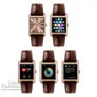 ICE smart TKS 2.0 rectangular 1.41 OKOSÓRA, BARNA BŐRSZÍJ, ROSEGOLD SZÍNŰ SZÖGLETES FÉMTOK, 025382