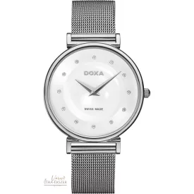   DOXA 145.15.058.10 DOXA D-TRENDY NŐI EZÜST SZÍNŰ ACÉLTOKOS KARÓRA ACÉL MILÁNÓI (SZÖVÖTT) CSATTAL