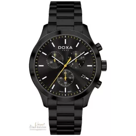   DOXA D-CHRONO CHRONOGRAPH FÉRFI KARÓRA, FEKETE FÉMCSAT 165.70.081.15