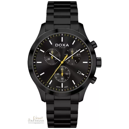 DOXA D-CHRONO CHRONOGRAPH FÉRFI KARÓRA, FEKETE FÉMCSAT 165.70.081.15