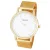 Cardy férfi karóra, arany színű fémtok, arany színű  acél csat (mesh band), fehér számlap, quartz szerkezet, cseppmentes vízállóság