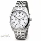 Merion Chronograph férfi karóra – Fehér számlap, nemesacél tok és csat, 5 ATM vízállóság