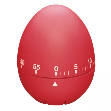 Konyhai percjelző, mechanikus, piros (tojás)