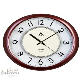   Astron falióra, quartz, bordó színű műanyag tok, átlátszó arab számos számlap, sweep        