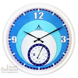   Astron falióra, quartz, fehér színű tok, fehér / kék színű számlap, barométeres