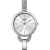 Q&Q női fémcsatos ékszeróra, quartz, ezüst színű tok és csat, fehér számlap, F667J201Y