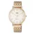 Q&Q férfi karóra, quartz, rózsaarany színű tok, rózsaarany színű karcsat, fehér számlap, QA20J014Y