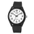 Q&Q férfi karóra, quartz, fekete színű műanyag tok, fekete színű műanyag szíj, fehér színű számlap,V12A-010VY