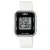 Q&Q női karóra, quartz/LCD, ezüst színű fémtok, fehér színű műanyag szíj, M207J005Y