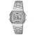Q&Q unisex digitális karóra, quartz, ezüst színű fémtok, ezüst színű acél karcsat, LCD kijelzés, G17A-002JY