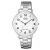 Q&Q férfi karóra, quartz, ezüst színű fémtok, fehér színű számlap, ezüst színű acél karcsat, C64A-002PY