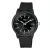 Q&Q férfi karóra, quartz, fekete színű műanyag tok, fekete színű számlap, fekete színű műanyag szíj, VR52J014Y