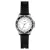 Q&Q férfii műanyagszíjas karóra, quartz, ezüst színű tok, fekete szíj, fehér számlap, QB24J311Y