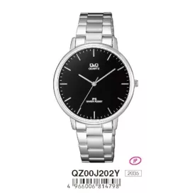   Q&Q férfi fémcsatos karóra, quartz, ezüst színű tok, QZ00J202Y