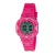 Q&Q női karóra, quartz, LCD / digitális, rózsaszínű szíj, rózsaszínű tok,  M149J006Y