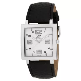   Q&Q női szíjas karóra,quartz,ezüst színű tok, C177J803Y