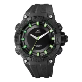 Q&Q férfi műanyag karóra,quartz,fekete színű, VR60J005Y
