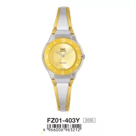 Q&Q női ékszeróra,quartz,bicolor színű, FZ01-403Y