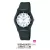 Q&Q analóg férfi karóra, fekete színű műanyag tok, fekete műanyag szíj, fehér számlap, ásványüveg, quartz szerkezet, 100 m (10 ATM) vízállóság, műanyag hátlap, VQ04J003Y