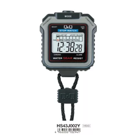 Q&Q stopperóra, LCD, 1 részidő (lap), HS43J002Y