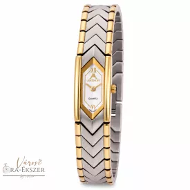   ASTRON 5053-9 női karóra, bicolor színű nemesacél tok, bicolor nemesacél csat, fehér számlap, keményített ásványüveg, svájci szerkezet, quartz szerkezet, cseppmentes vízállóság