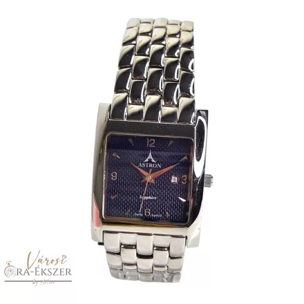 ASTRON 5061-2 férfi karóra, ezüst színű nemesacél tok, ezüst színű nemesacél csat, kék számlap, keményített ásványüveg, quartz szerkezet, 50M vízállóság