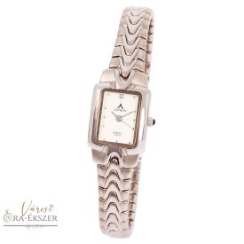   ASTRON 5072-8 női karóra, ezüst színű fém tok, ezüst színű fémcsat, fehér számlap, keményített ásványüveg, quartz szerkezet, cseppmentes vízállóság