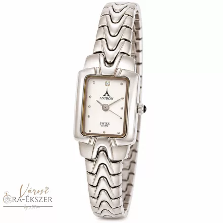 ASTRON 5072-8 női karóra, ezüst színű fém tok, ezüst színű fémcsat, fehér számlap, keményített ásványüveg, quartz szerkezet, cseppmentes vízállóság