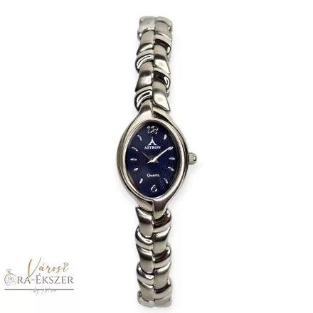 ASTRON 5121-2 női karóra, ezüst színű fém tok, ezüst színű fémcsat, kék számlap, keményített ásványüveg, quartz szerkezet, cseppmentes vízállóság