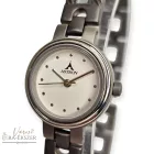 ASTRON 5125-0 női karóra, szürke színű titánium tok, titánium csat, fehér számlap, keményített ásványüveg, quartz szerkezet, 30m (3 ATM) vízállóság