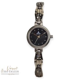   ASTRON 5130-0 női karóra, szürke színű titánium tok, titánium csat, fekete számlap, keményített ásványüveg, quartz szerkezet, 30m (3 ATM) vízállóság