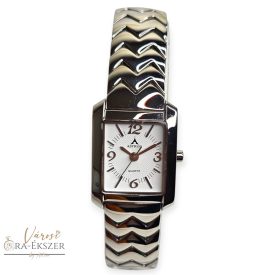   ASTRON 5135-7 női karóra, ékszeróra, ezüst színű nemesacél tok, ezüst színű nemesacél csat, arab számos fehér számlap, keményített ásványüveg, quartz szerkezet, cseppmentes vízállóság