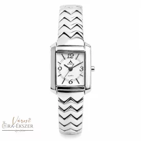   ASTRON 5135-7 női karóra, ékszeróra, ezüst színű nemesacél tok, ezüst színű nemesacél csat, arab számos fehér számlap, keményített ásványüveg, quartz szerkezet, cseppmentes vízállóság