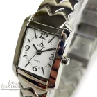 ASTRON 5135-7 női karóra, ékszeróra, ezüst színű nemesacél tok, ezüst színű nemesacél csat, arab számos fehér számlap, keményített ásványüveg, quartz szerkezet, cseppmentes vízállóság