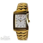 ASTRON 5136-7 férfi karóra, arany színű nemesacél tok és csat, fehér számlap, keményített ásványüveg, quartz szerkezet, cseppmentes vízállóság