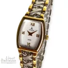 ASTRON 5138-5 női karóra, bicolor fém tok, bicolor fémcsat, pezsgő színű számlap, keményített ásványüveg, quartz szerkezet, cseppmentes vízállóság, dátum kijelzés