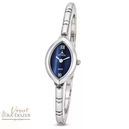 ASTRON 5140-2 női karóra, ezüst színű fém tok, ezüst színű fémcsat, kék számlap, keményített ásványüveg, quartz szerkezet, cseppmentes vízállóság