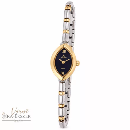 ASTRON 5140-3 női karóra, bicolor színű fém tok, bicolor fémcsat, kék számlap, keményített ásványüveg, quartz szerkezet, cseppmentes vízállóság