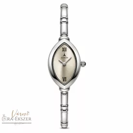   ASTRON 5140-8 női karóra, ezüst színű fém tok, ezüst színű fémcsat, szürke számlap, keményített ásványüveg, quartz szerkezet, cseppmentes vízállóság