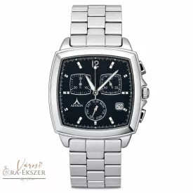   ASTRON 5147-2 férfi karóra, chronograph, ezüst színű nemesacél tok, ezüst színű nemesacél csat, sötétkék számlap, keményített ásványüveg, quartz szerkezet, cseppmentes vízállóság