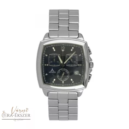 ASTRON 5147-2 férfi karóra, chronograph, ezüst színű nemesacél tok, ezüst színű nemesacél csat, sötétkék számlap, keményített ásványüveg, quartz szerkezet, cseppmentes vízállóság