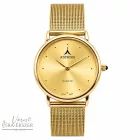 ASTRON 5152-9 elegáns női karóra, arany színű nemesacél tok, arany színű nemesacél csat, arany színű számlap, keményített ásványüveg, svájci quartz szerkezet, cseppmentes vízállóság         