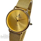 ASTRON 5152-9 elegáns női karóra, arany színű nemesacél tok, arany színű nemesacél csat, arany színű számlap, keményített ásványüveg, svájci quartz szerkezet, cseppmentes vízállóság         