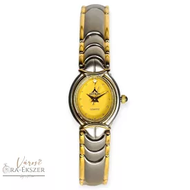   ASTRON 5170-9 női karóra, bicolor színű nemesacél tok, bicolor nemesacél csat, arany színű számlap, keményített ásványüveg, svájci szerkezet, quartz szerkezet, cseppmentes vízállóság