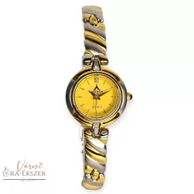   ASTRON 5175-9 női karóra, bicolor színű nemesacél tok, bicolor nemesacél csat, arany színű számlap, keményített ásványüveg, svájci szerkezet, quartz szerkezet, cseppmentes vízállóság