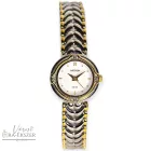 ASTRON 5187-7 női karóra, bicolor színű nemesacél tok, bicolor nemesacél csat, fehér színű számlap, keményített ásványüveg, svájci szerkezet, quartz szerkezet, cseppmentes vízállóság